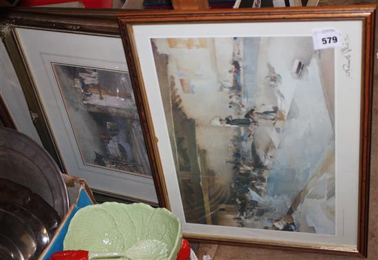 4 Russell Flint prints